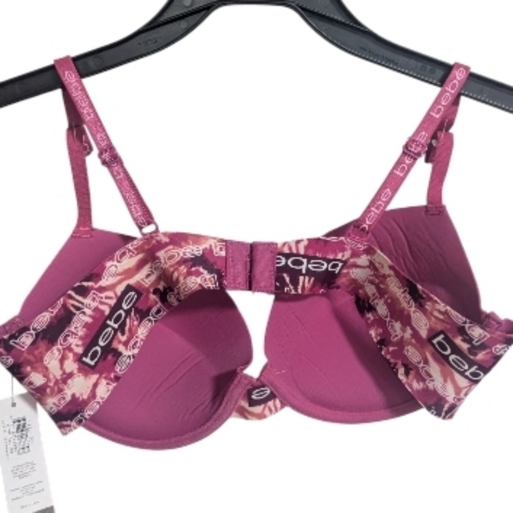 Bebe Push Up Bra 36 C Pink Adjustable W-481 - Picture 7 of 7